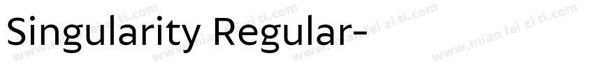 Singularity Regular字体转换